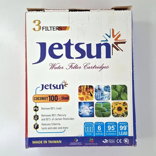 ست سه تايي فيلتر کاتريجي پيش تصفيه 10 اينچ برند جت سان