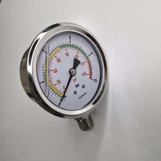 فشار سنج عقربه اي 10 بار بزرگ رزوه درشت وارداتی